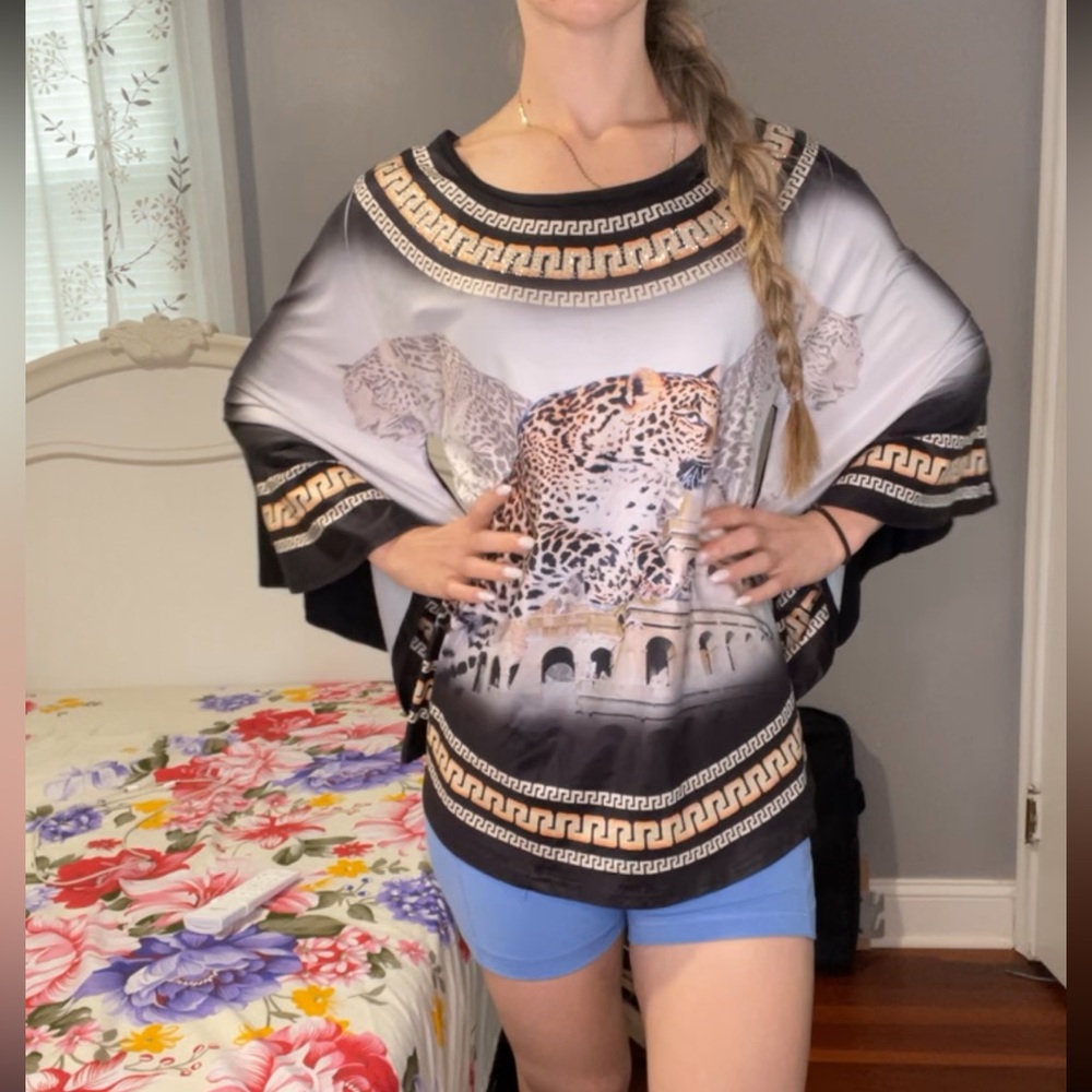 Animal print blouse